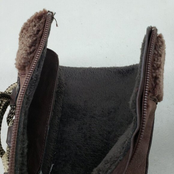 Patrizia by Spring Step Anicia Boots Womens 5.5-6 36 Brown Lined Lace/Zip Up - Picture 11 of 12